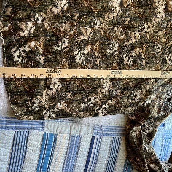 North River Camo Buck Deer Button Cotton Shirt L - Picture 9 of 9